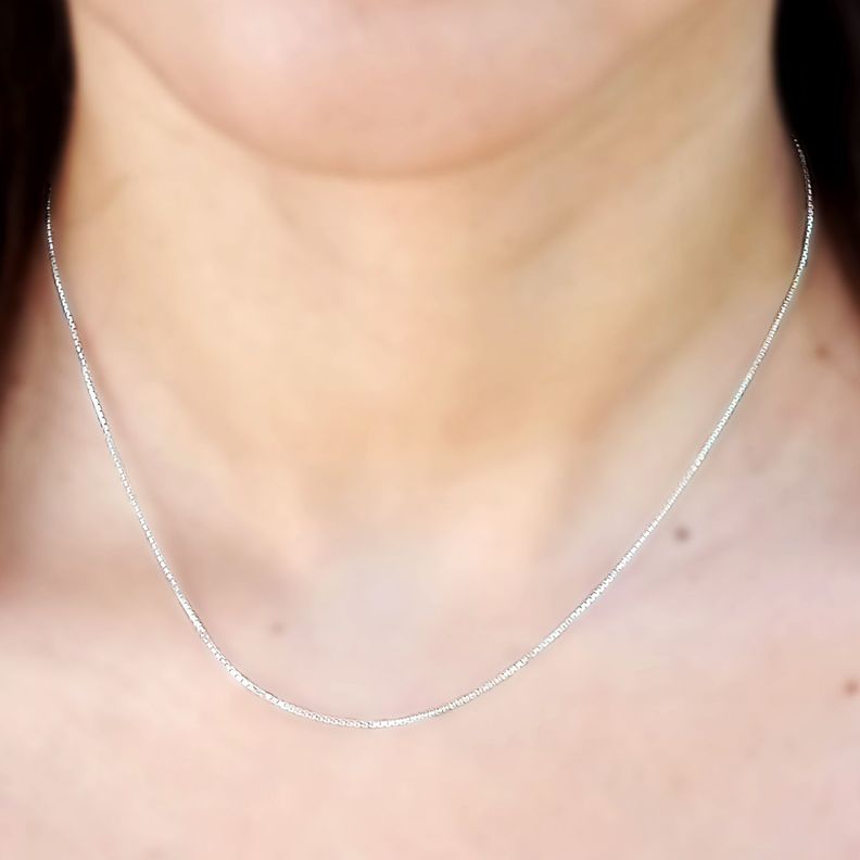 Cadena Veneciana 40 cm Plata Fina 925 -2