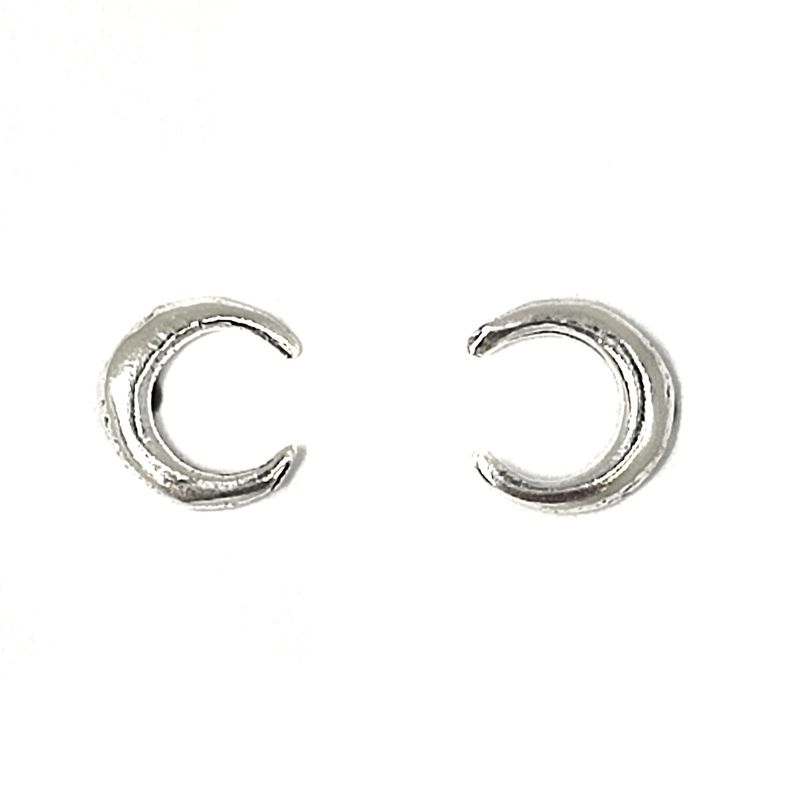 Aros Mini Luna Plata Fina 925-1