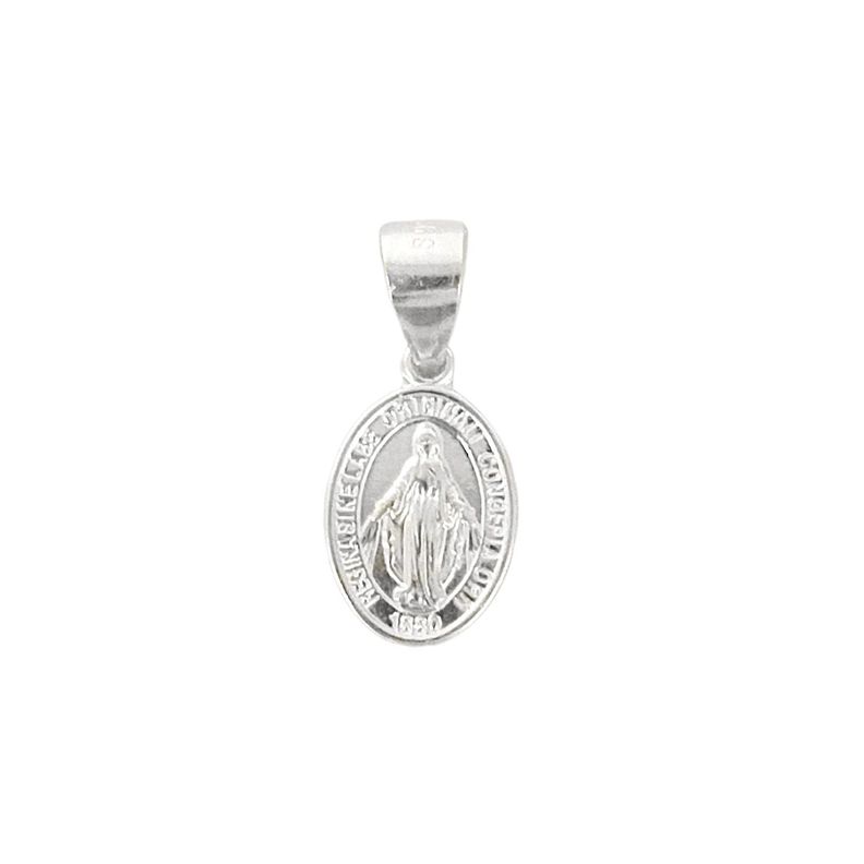 Colgante Virgen de los Rayos Plata Fina 925