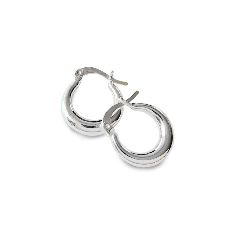 Aros Argolla Consuelo 15mm Plata Fina 925-0