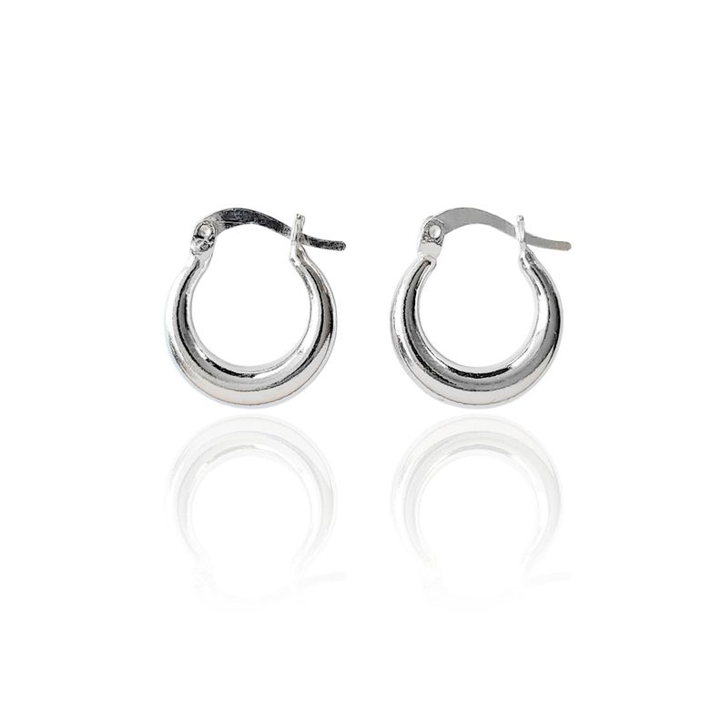 Aros Argolla Consuelo 15mm Plata Fina 925-1
