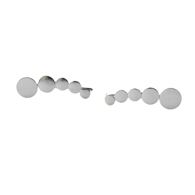 Aros Trepadores 5 Círculos Plata Fina 925-0