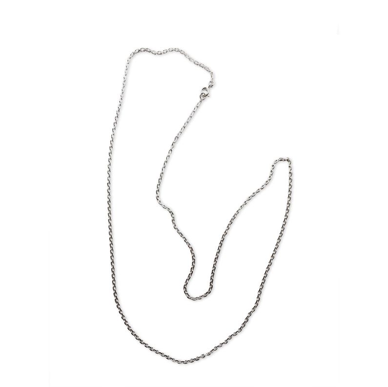 Cadena Eslabón Hombre 60cm Plata Fina 925-1