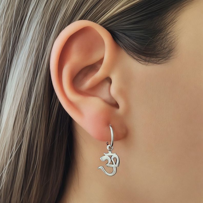 Aros Argolla Ohm Plata Fina 925-1