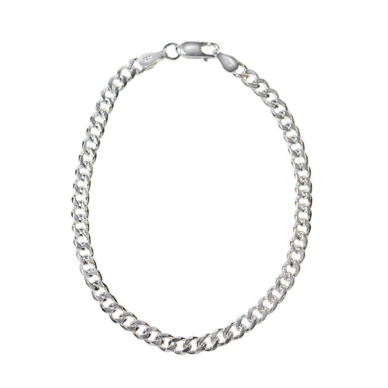 Pulsera Grumet Hombre Plata Fina 925-0