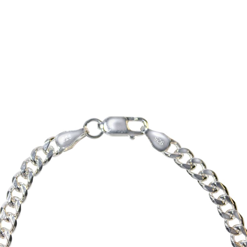 Pulsera Grumet Hombre Plata Fina 925-2