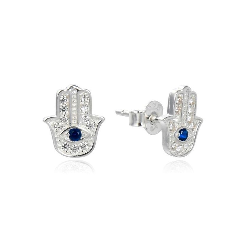 Aros Mano Fátima Circones Plata Fina 925-0