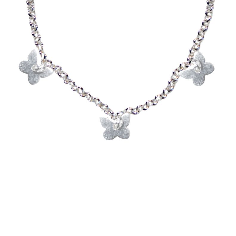 Pulsera 5 Mariposas Plata Fina 925-1