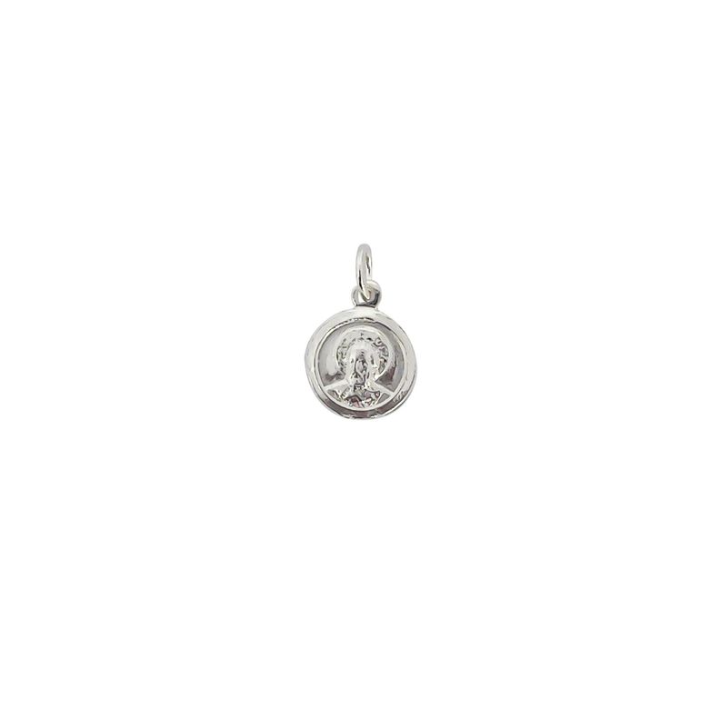 Colgante Medalla San Nicolas 12mm Plata Fina 924