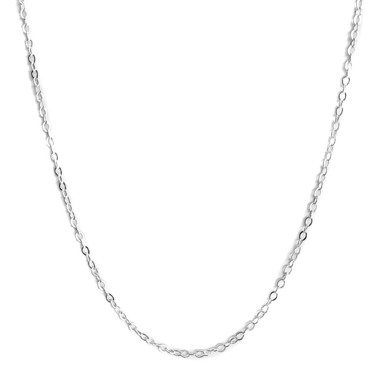 Cadena Espejo Eslabón 45 cm Plata Fina 925-0