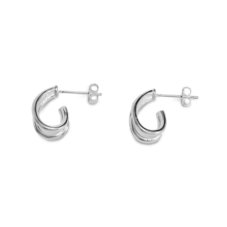 Aros Media Argolla Triple Plata Fina 925-0