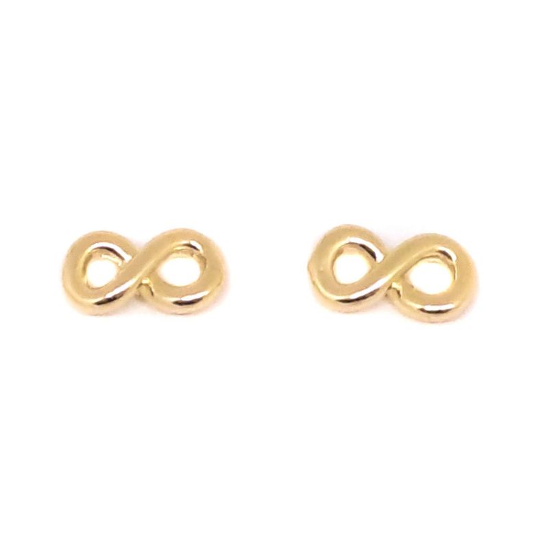 Aros Mini Infinito Enchapado Oro 18K-1