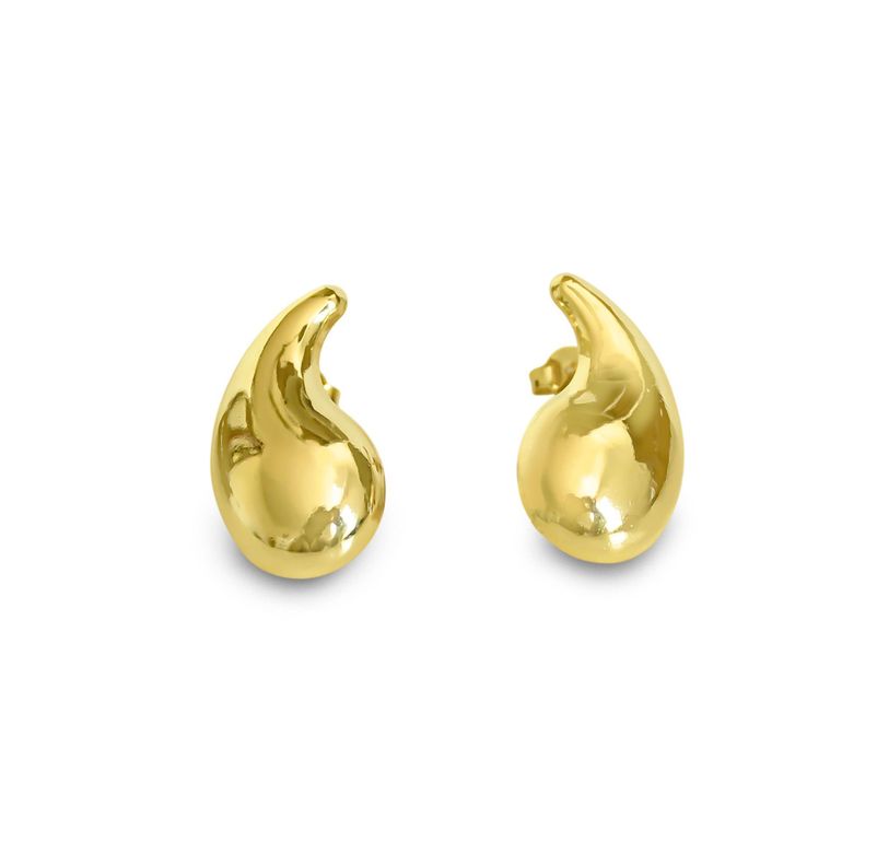 Aros Valentina Gota Enchapado Oro 18K-0