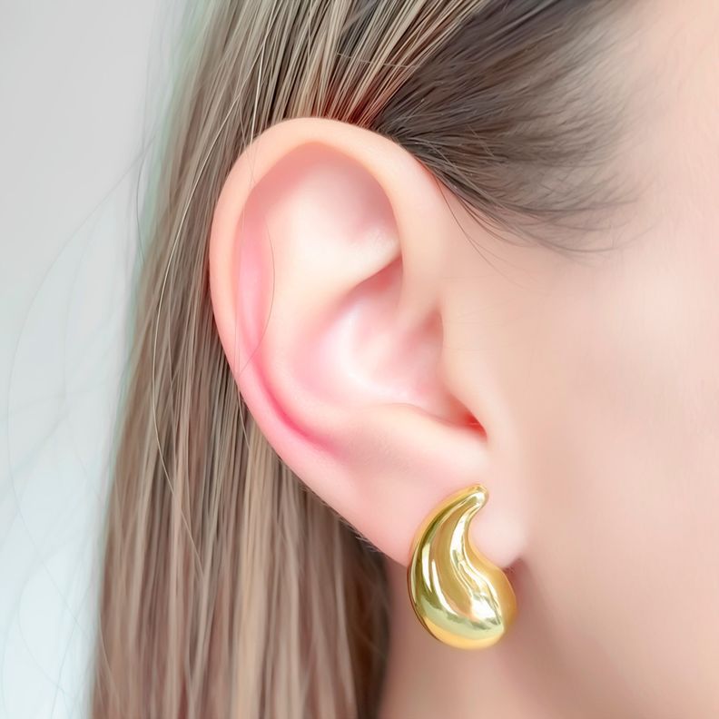 Aros Valentina Gota Enchapado Oro 18K-5