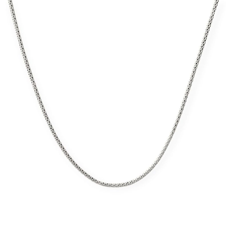 Cadena Cordón Espuma 45cm Plata Fina 925-0