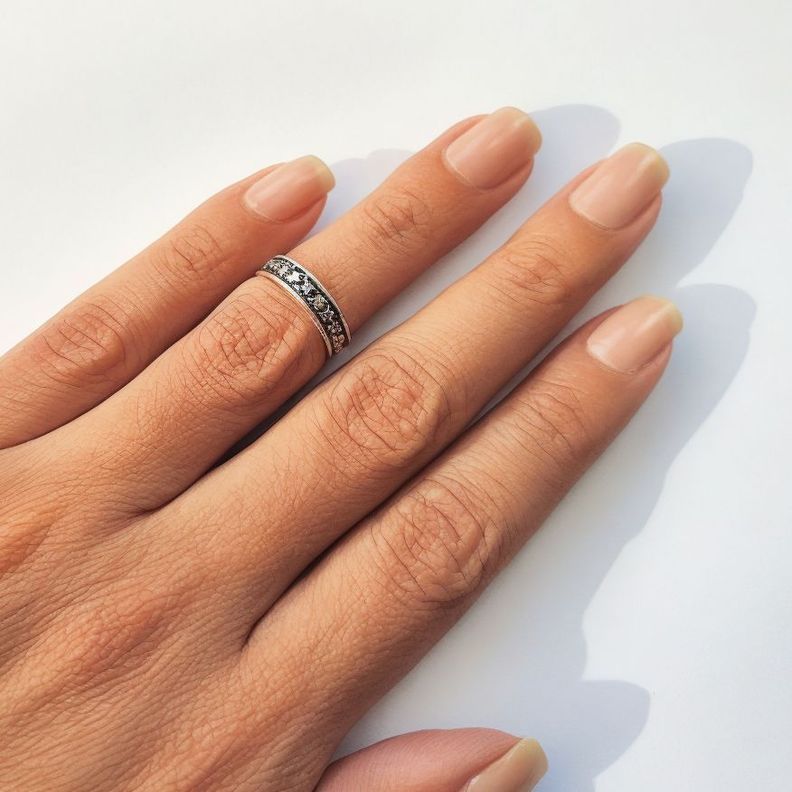 Anillo Midi Estrellas Plata Fina 925-1