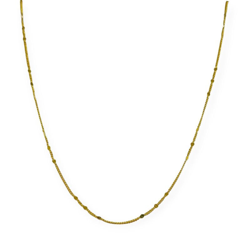 Cadena Gio 44cm Enchapado Oro 18K-0