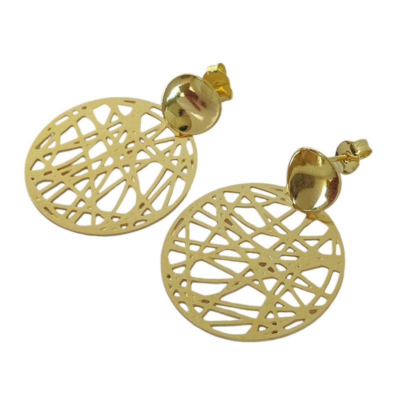 Aros Ari Redondos Enchapado Oro 18K-1
