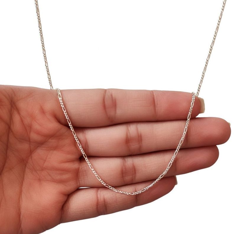 Cadena 3 Eslabones 55cm Plata Fina 925-2