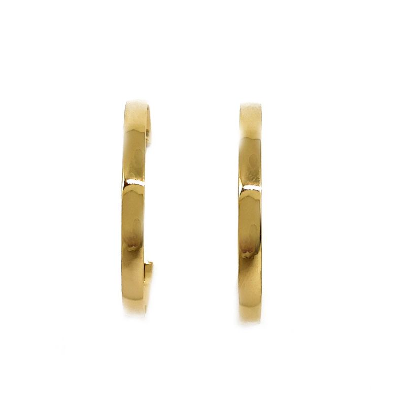 Aros Argollas 30mm Enchapado Oro 18K-2
