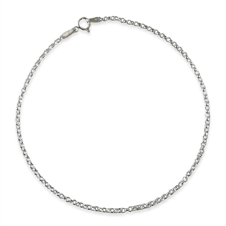 Tobillera Rolo Plata Fina 925-0