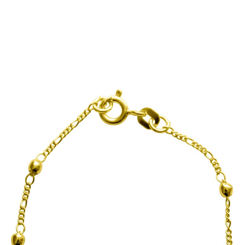 Pulsera Denario Virgen De Los Rayos Enchapado Oro 18K-2