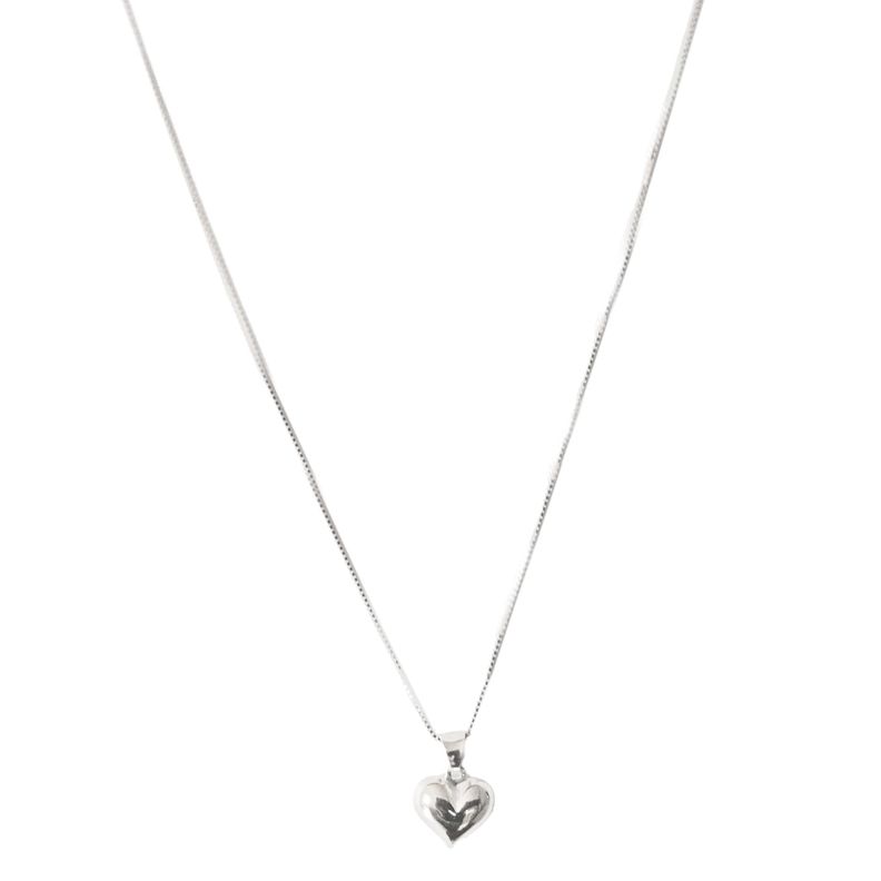 Collar Amor Corazón Plata Fina 925-0