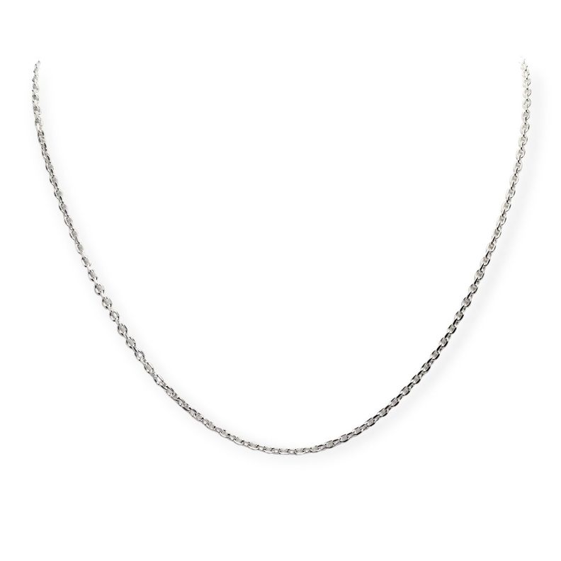 Cadena Eslabón Hombre 50cm Plata Fina 925-0