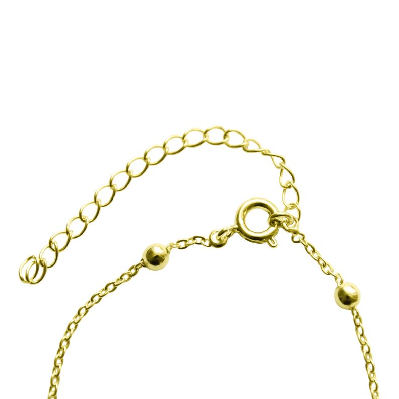 Pulsera 5 Bolitas Enchapado Oro 18K-2