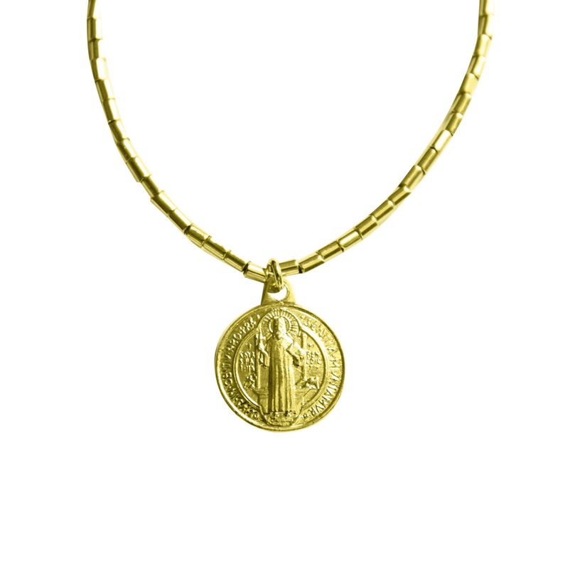 Pulsera Mostacilla San Benito Enchapado Oro 18K-2