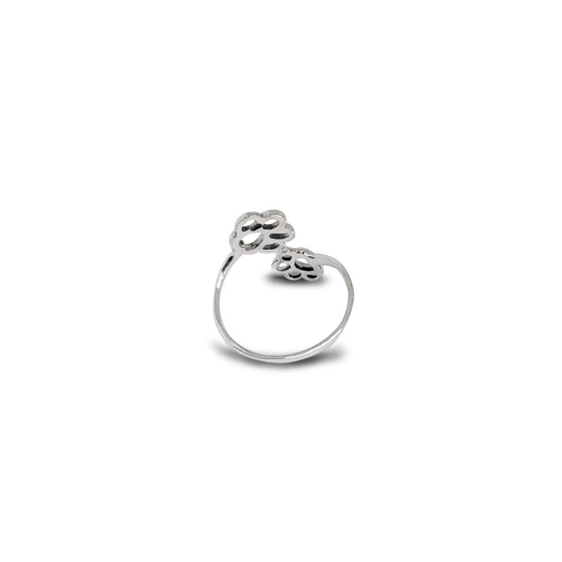 Anillo Huellas Perro #17 Plata Fina 925-1