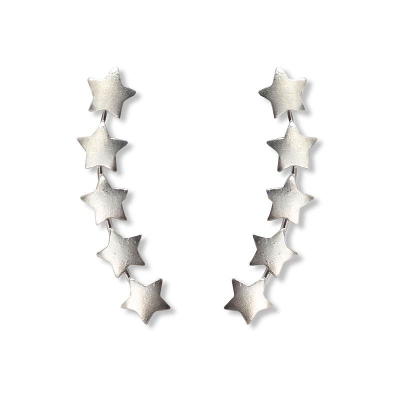Aros trepadores 5 estrellas Plata Fina 925-0