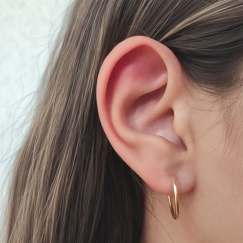 Aros Argollas 18mm Enchapado Oro 18K-1