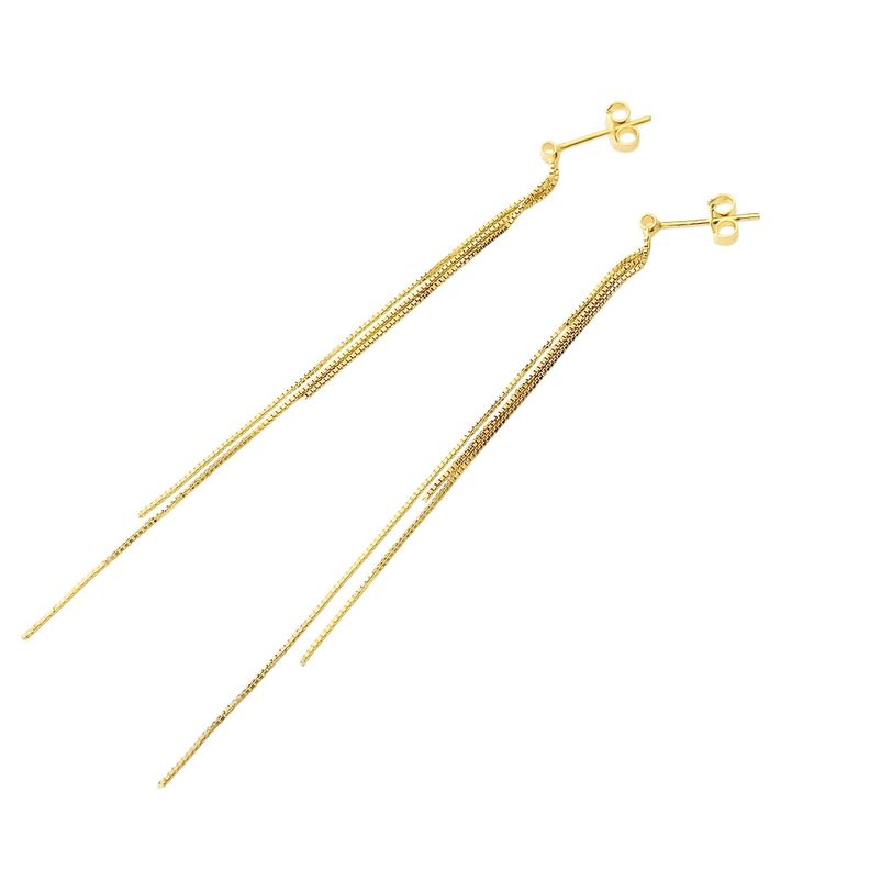 Aros Cadena Veneciana Cassandra Enchapado Oro 18K-1
