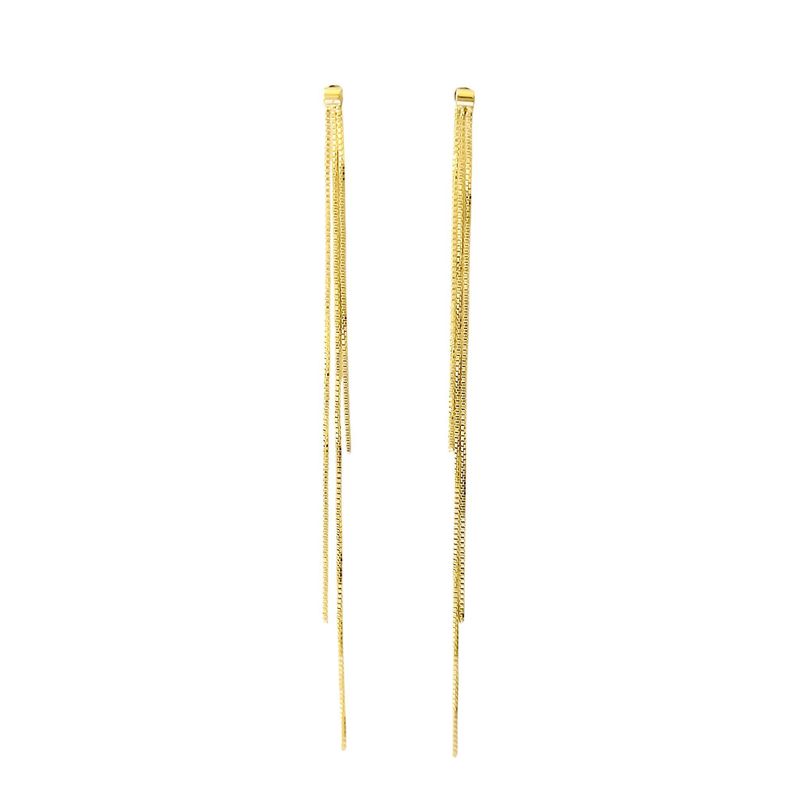 Aros Cadena Veneciana Cassandra Enchapado Oro 18K-2