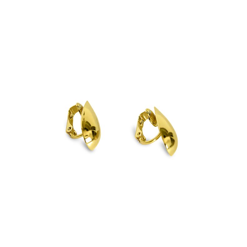 Aros Clip Gota Fina Enchapado Oro 18k-2