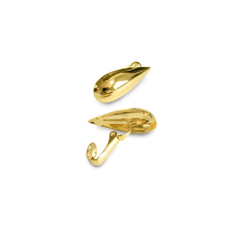 Aros Clip Gota Fina Enchapado Oro 18k-3