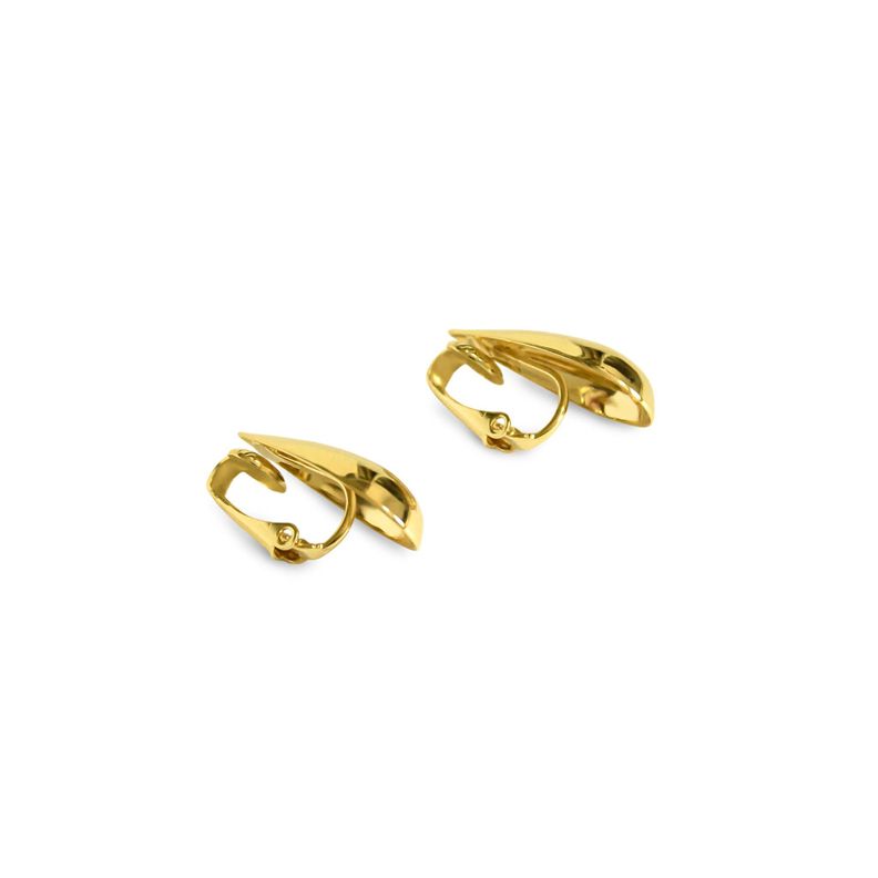 Aros Clip Gota Fina Enchapado Oro 18k-4