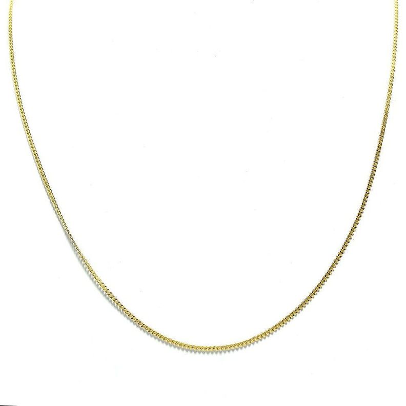 Cadena Grumet 60cm Enchapado Oro 18K-0