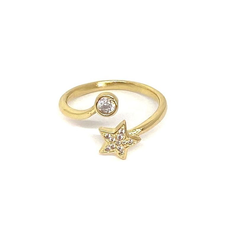 Anillo Luces Enchapado Oro 18K-0
