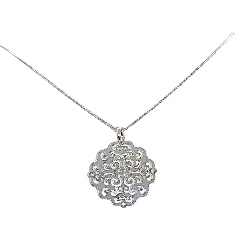 Collar Lau 45cm Plata Fina 925-0