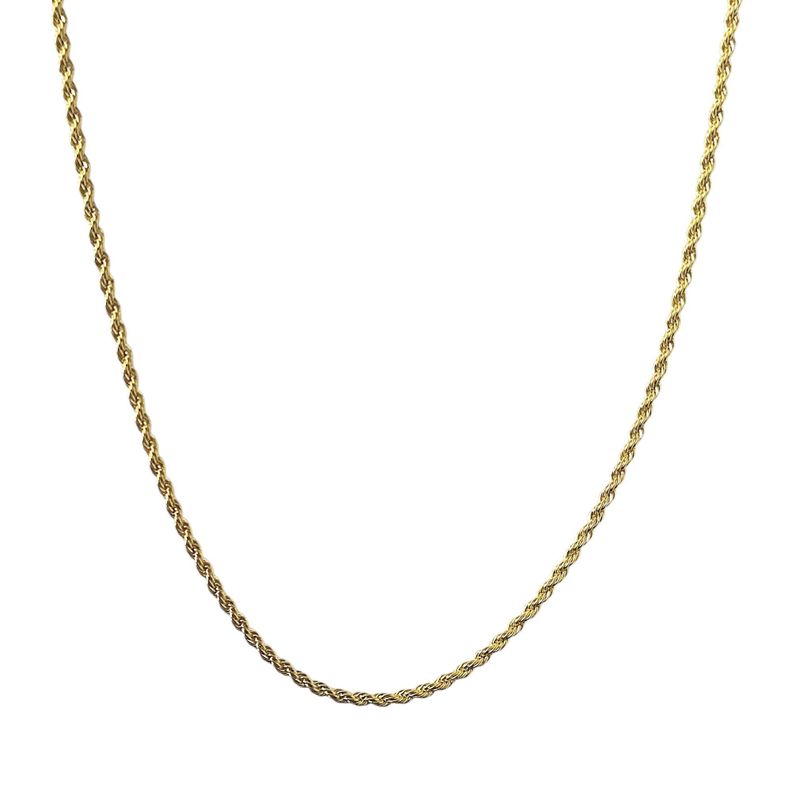Cadena Turbillón Fino Enchapado Oro 18K-1