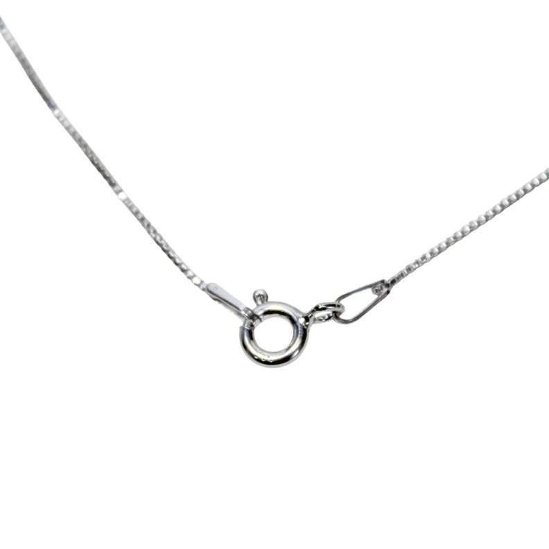 Collar Mano De Fátima Circón Blanco Plata Fina 925-3