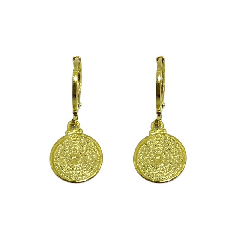 Aros Argolla Padre Nuestro Enchapado Oro 18K