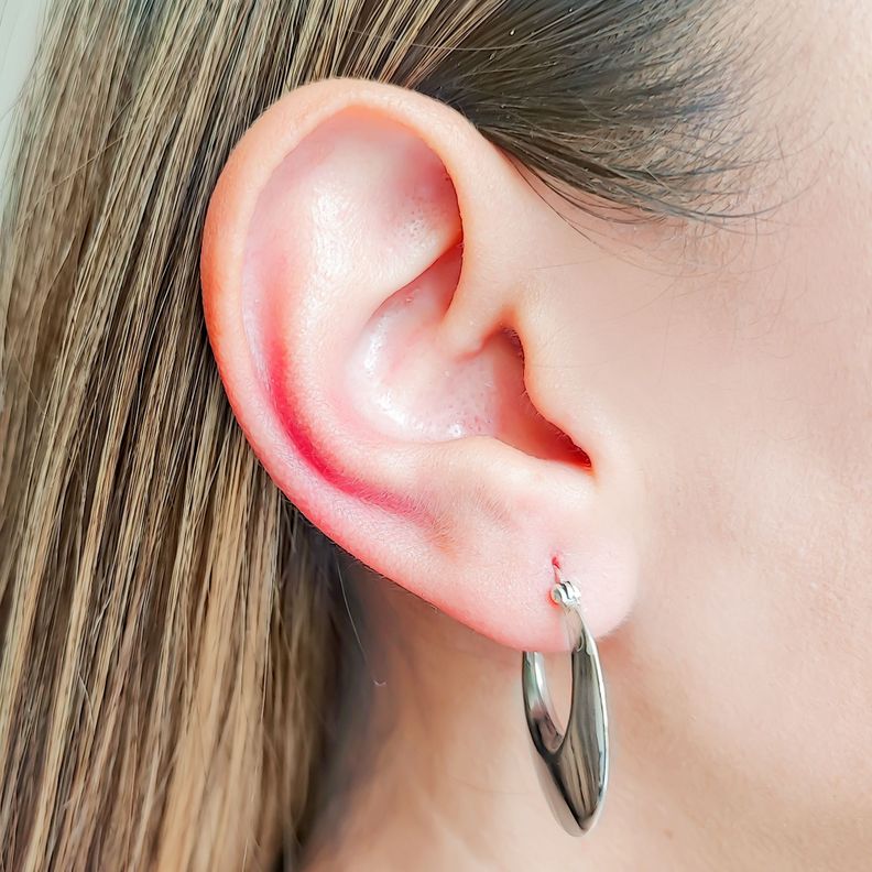 Aros Argolla Bote 25mm Plata Fina 925-4