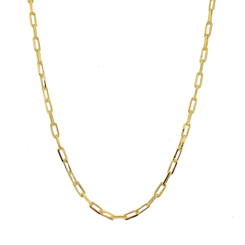 Cadena Kali Eslabón Alargado Enchapado Oro 18K-0