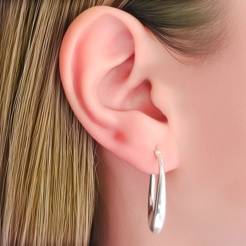 Aros Argolla Josefina 27mm Plata Fina 925-2