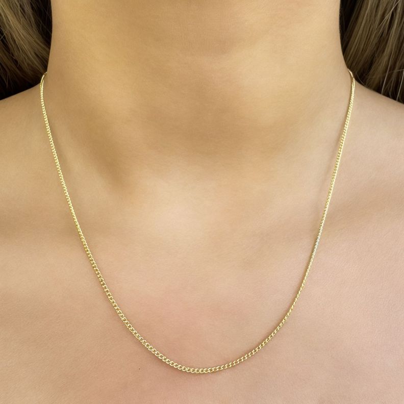 Cadena Grumet  Enchapado Oro 18K -1