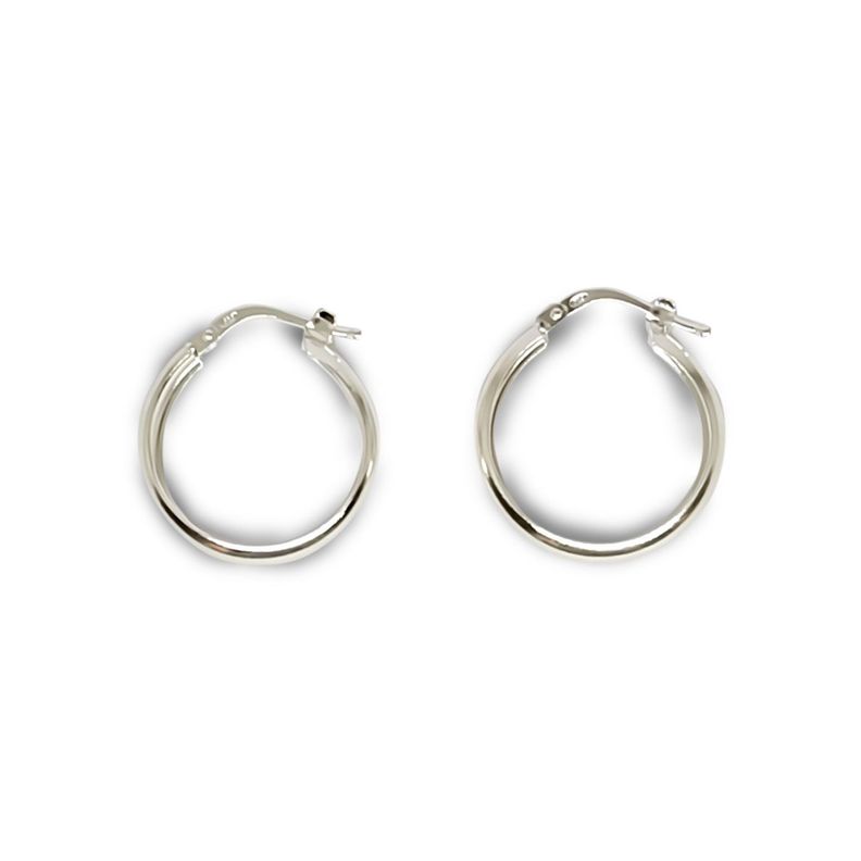 Aros Argolla Bote 19mm Plata Fina 925-0
