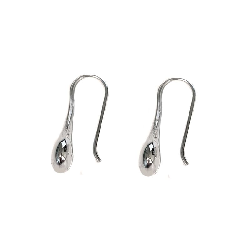 Aros Gota Corta Gancho Plata Fina 925-2